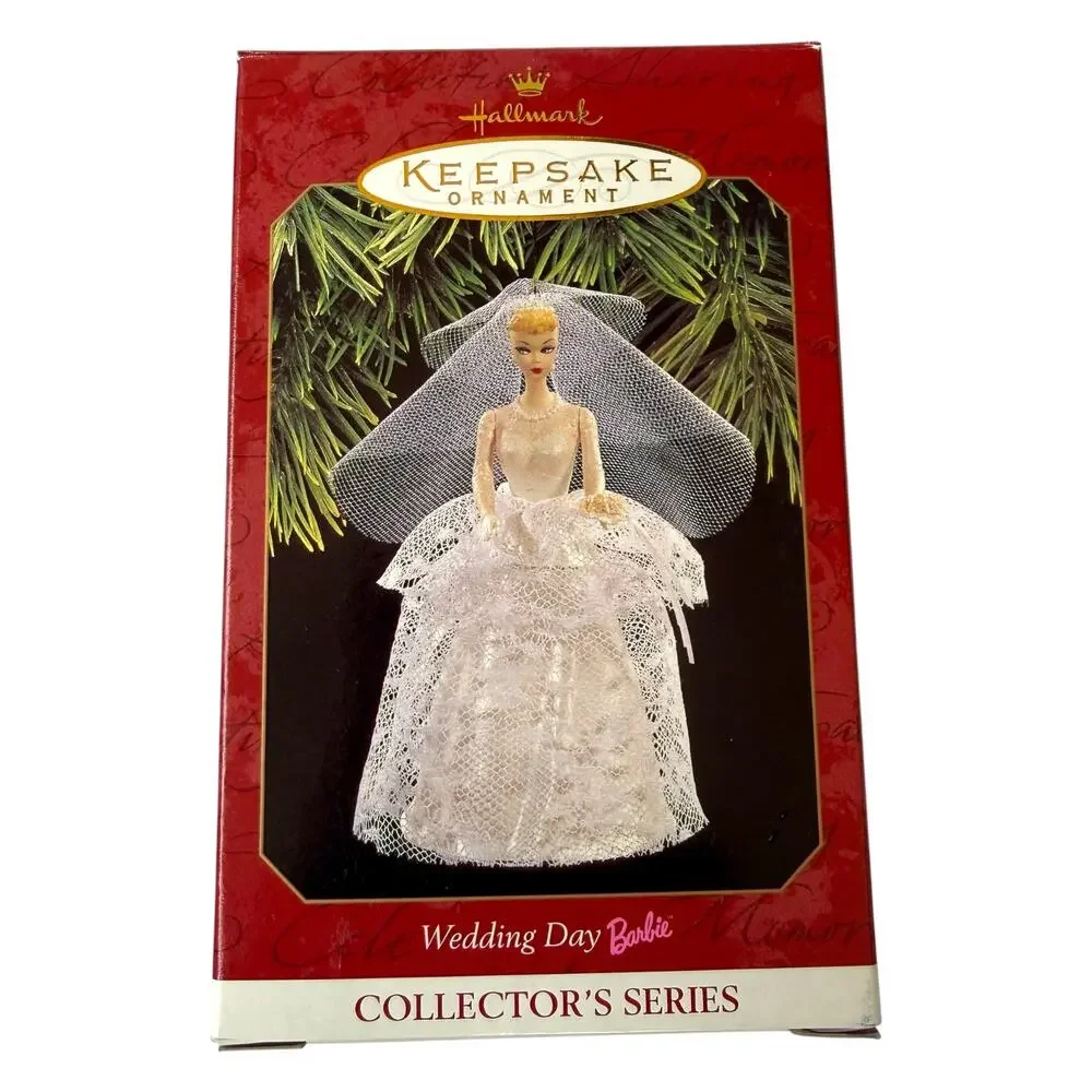 Vintage Hallmark Barbie Ornament 1997 Wedding Day QXI6812 in Box Bride